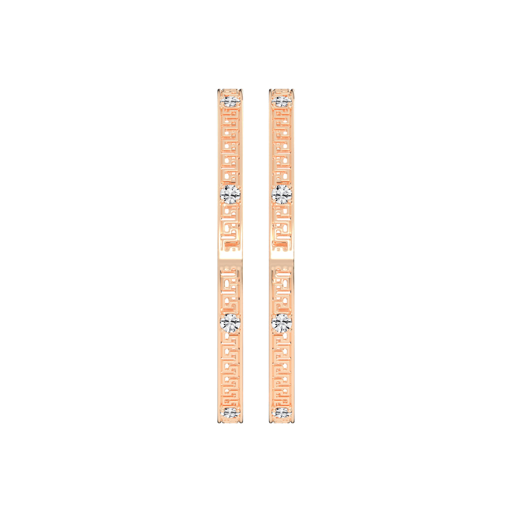 Athena Greek Key Diamond Bangle
