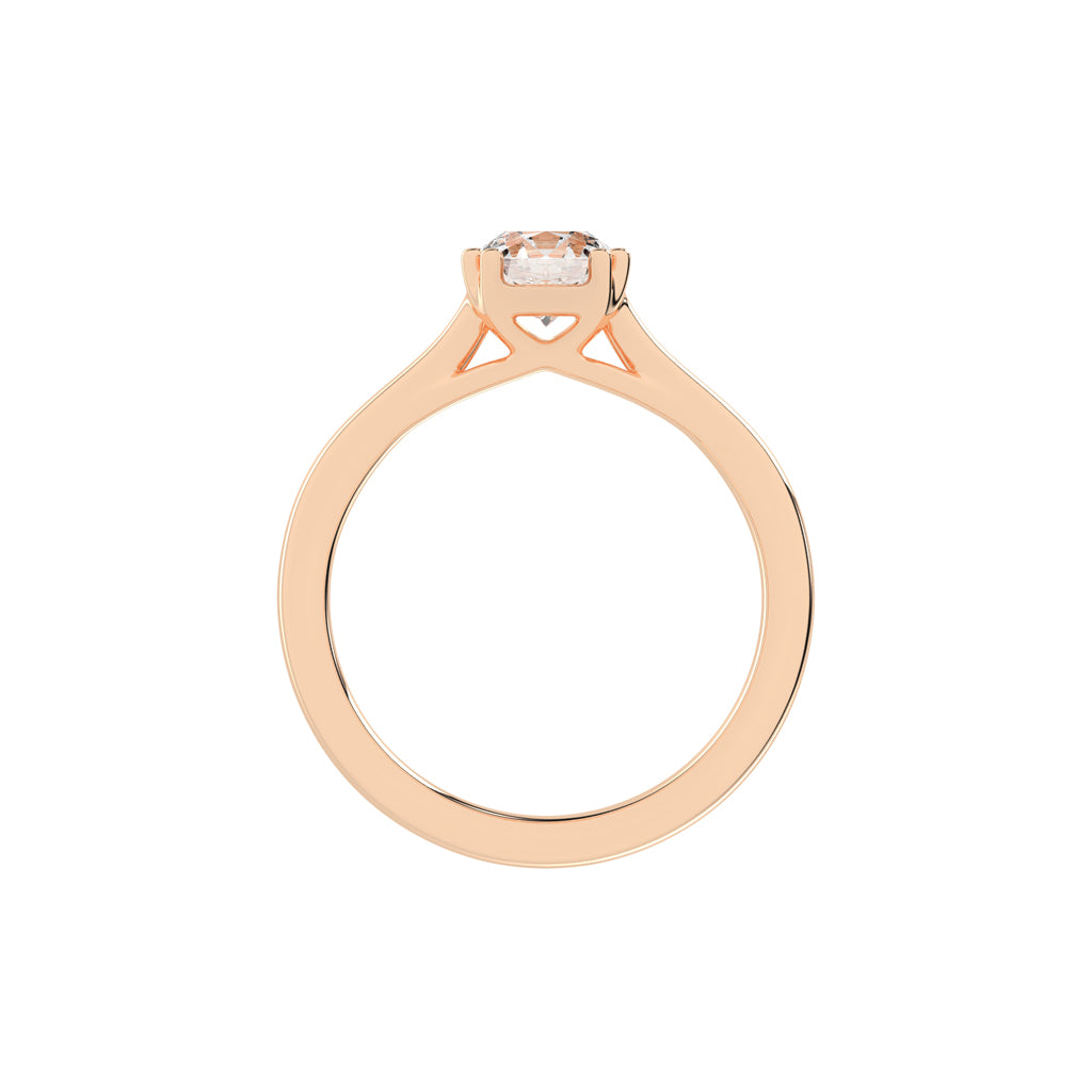 Solvaire Double prong round cut solitaire lab diamond ring