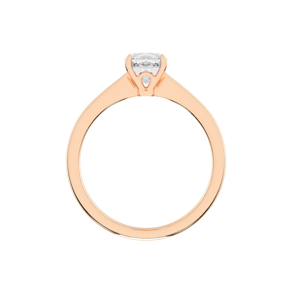 Solivante 1ct Cushion cut solitaire lab diamond ring