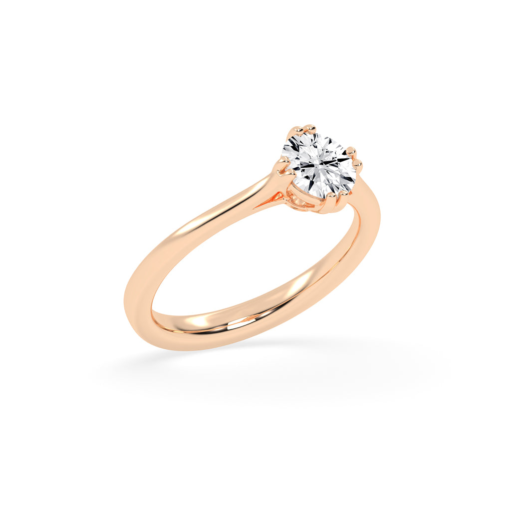 Chic Solitaire Diamond Accent Ring