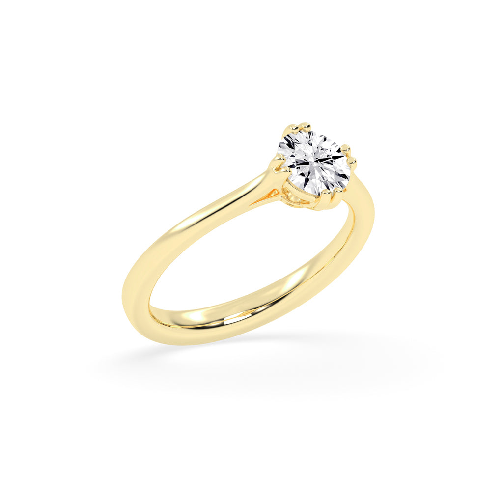 Chic Solitaire Diamond Accent Ring