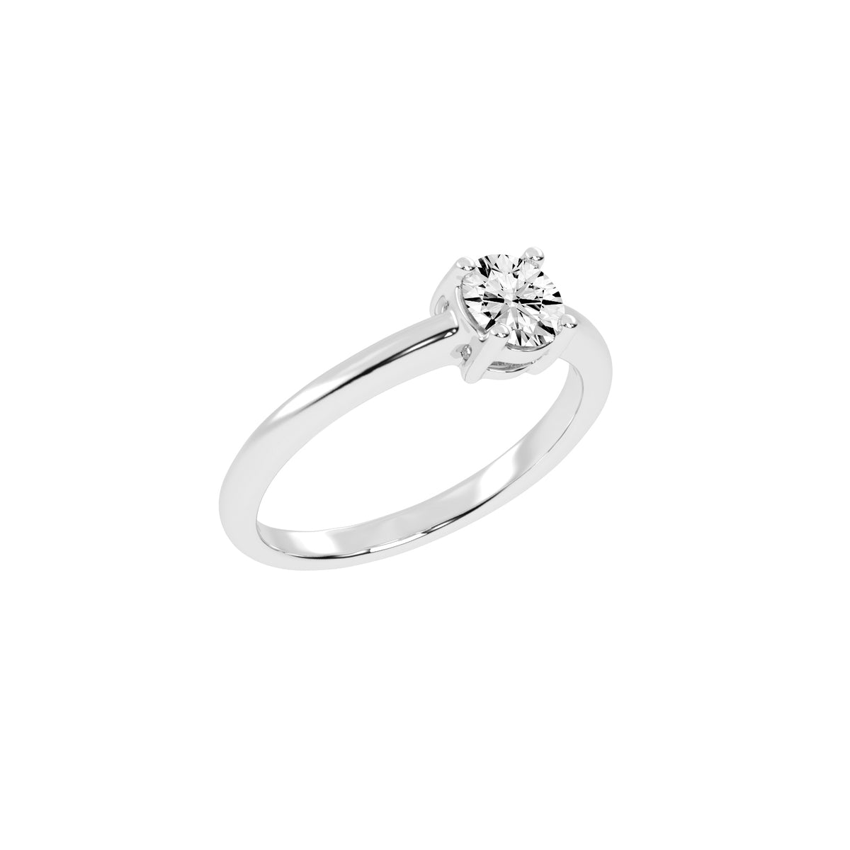 Soliturella Round Cut Solitaire Lab Diamond Ring