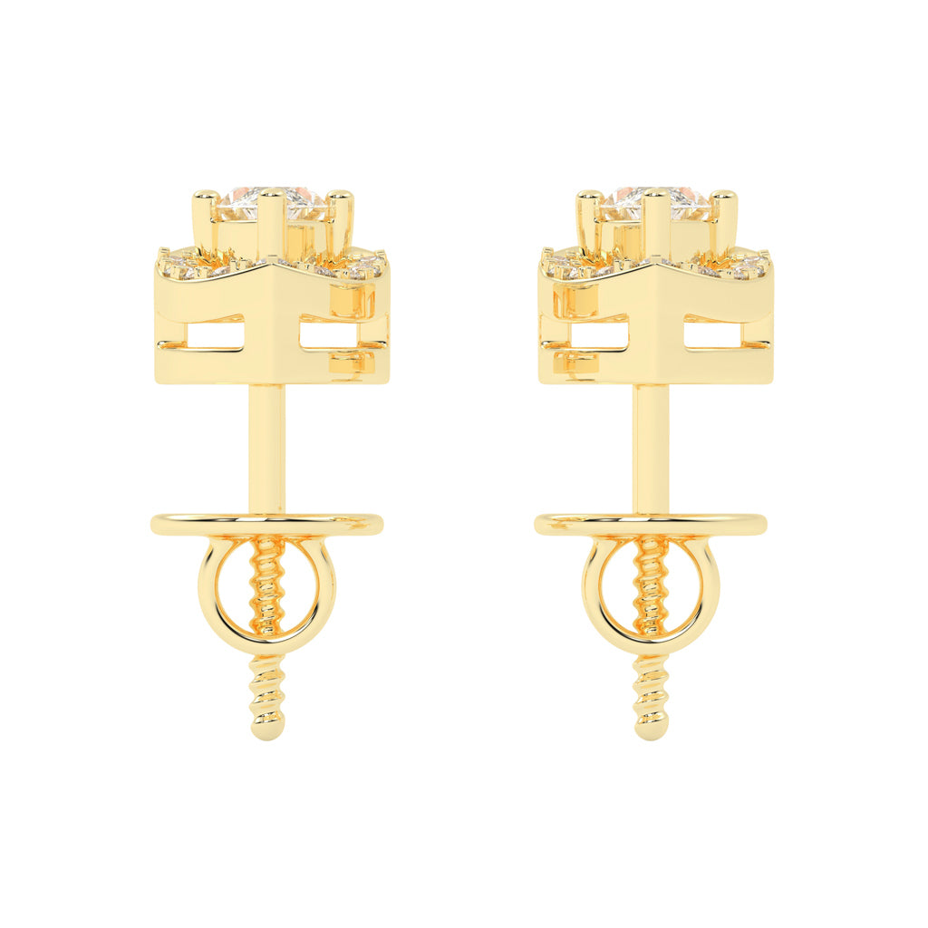 Luminous Marquise Sparkle Stud Earrings