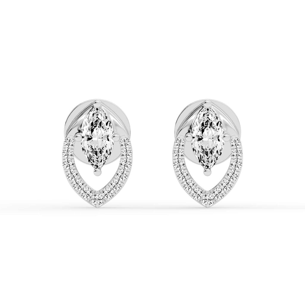 Virelle Spark – Marquise Halo Earrings