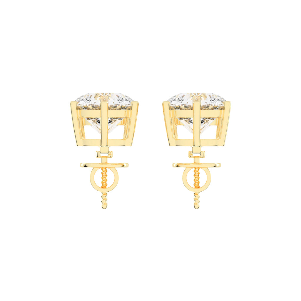 "Twin Star" Dual Diamond Drop Earrings