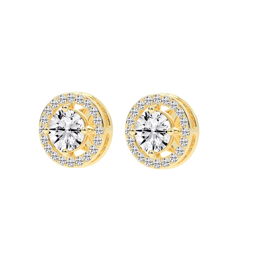Caelina Grace Lab Diamond Stud Earrings
