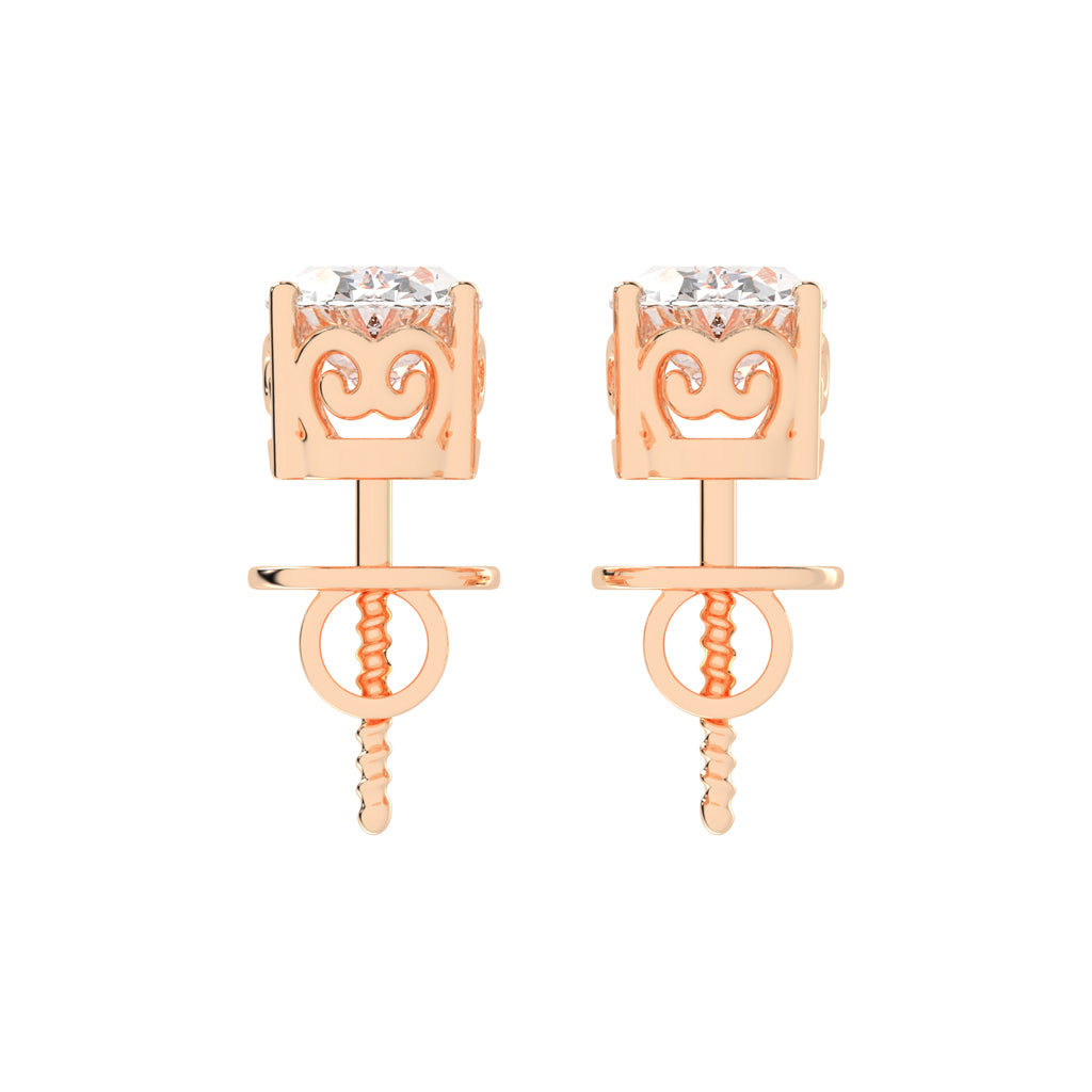 Artisan Blossom Diamond Solitaire Studs