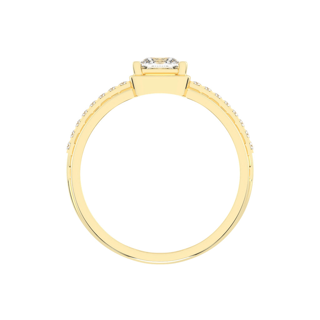 1Ct Princess Cut Solitaire