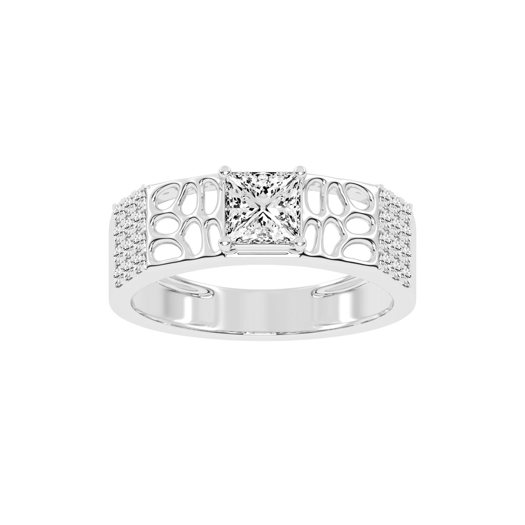 1.50Ct Princess Shape Solitaire