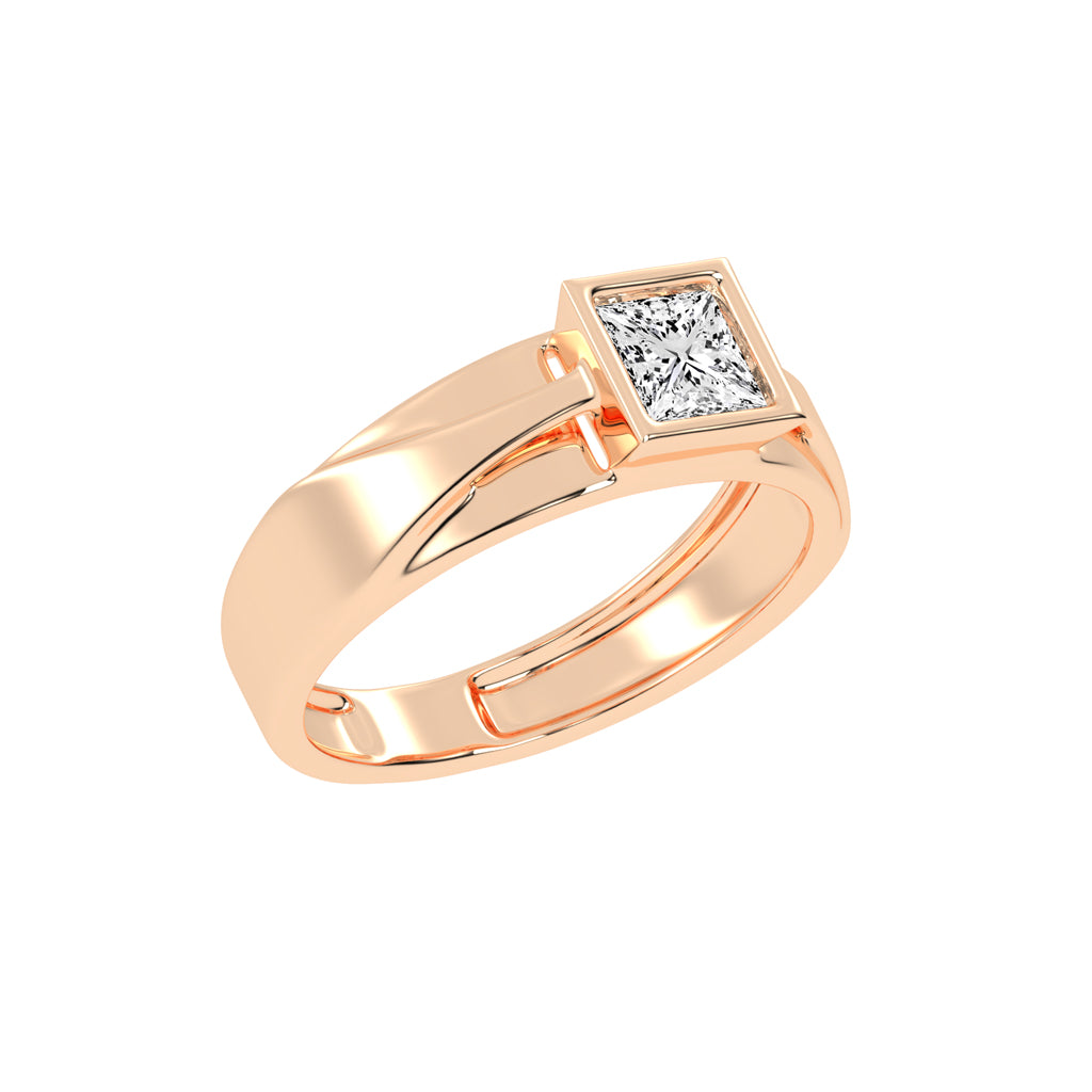 1.00Ct Princess Shape Solitaire