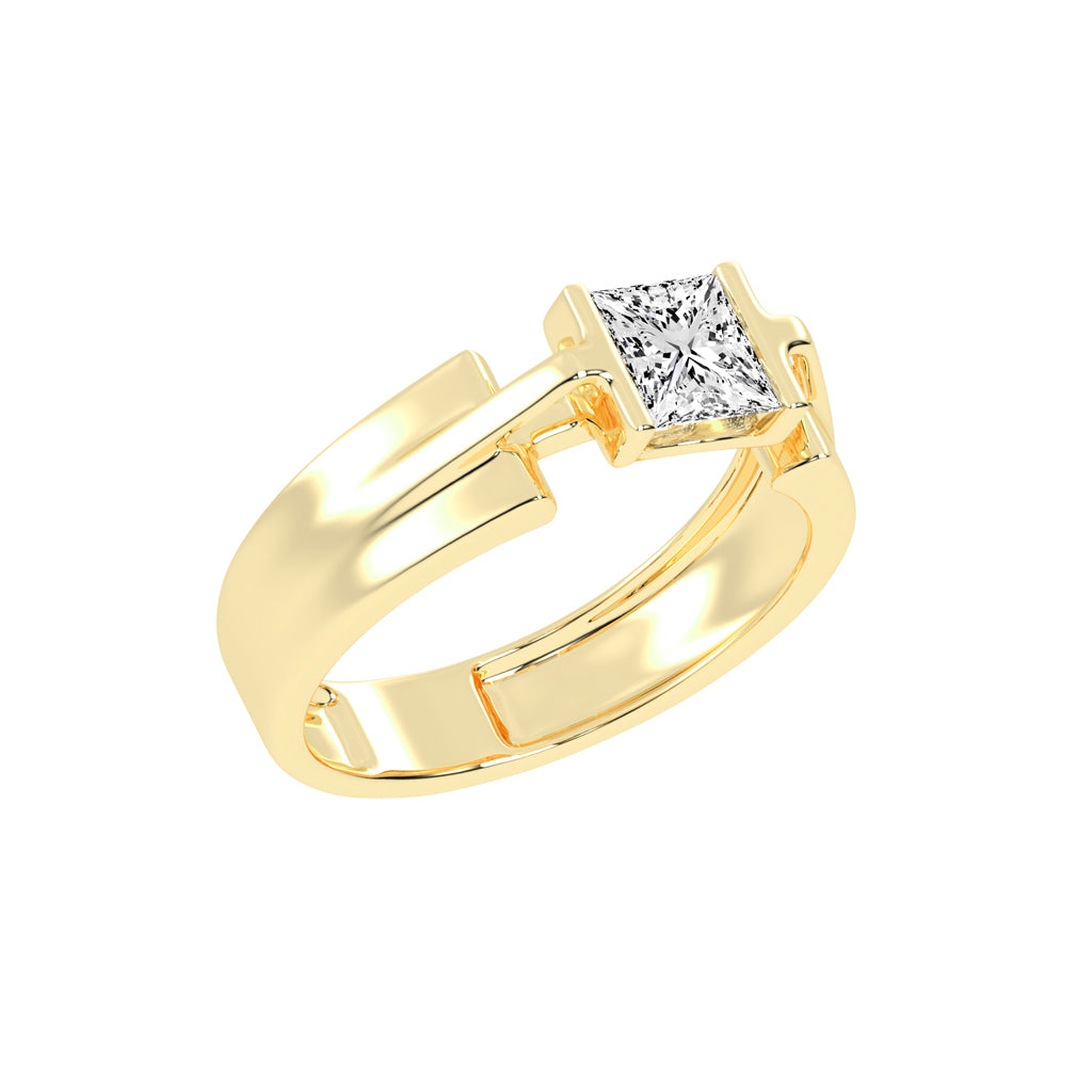 1.25Ct Princess Shape Solitaire