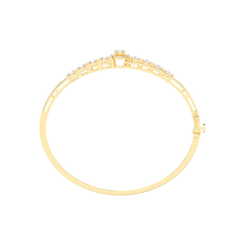 Zaria 4.25Ct Split Oval Cut Kada Lab Diamond Bracelet