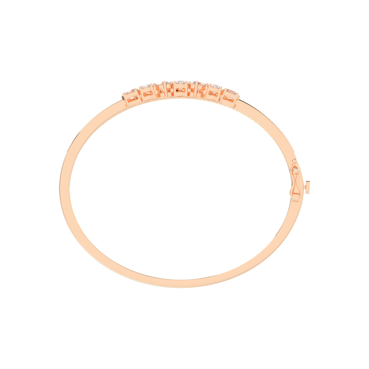 Elara 2Ct Split Oval Cut Kada Lab Diamond Bracelet