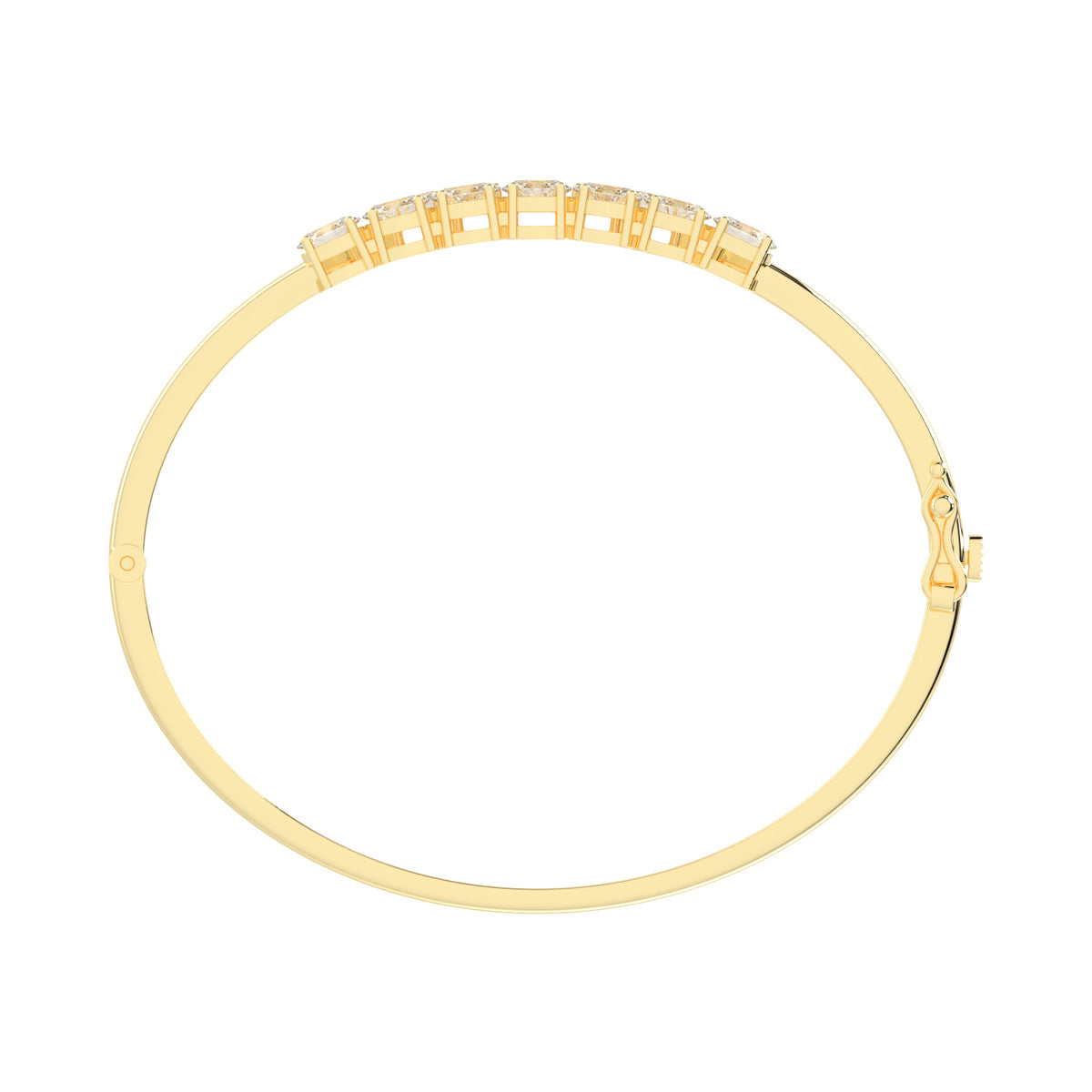 Aeliana 3Ct Split Oval Cut Kada Lab Diamond Bracelet