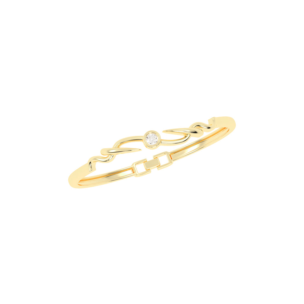 Ilyra Loop Round Cut Kada Lab Diamond Bracelet