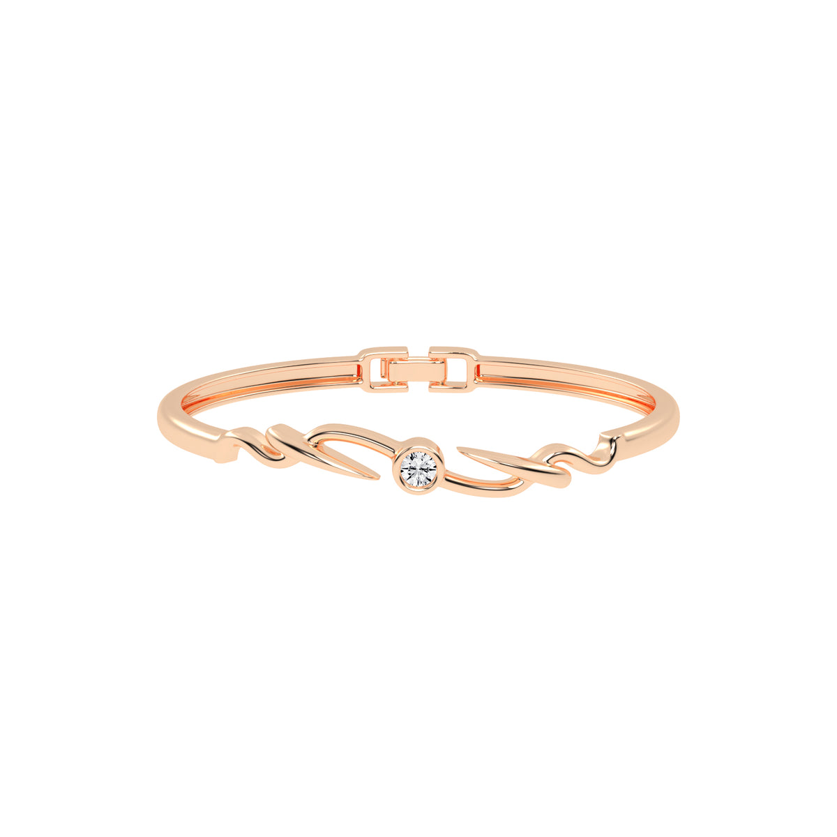 Vellia 0.50Ct Single Round Cut Kada Lab Diamond Bracelet