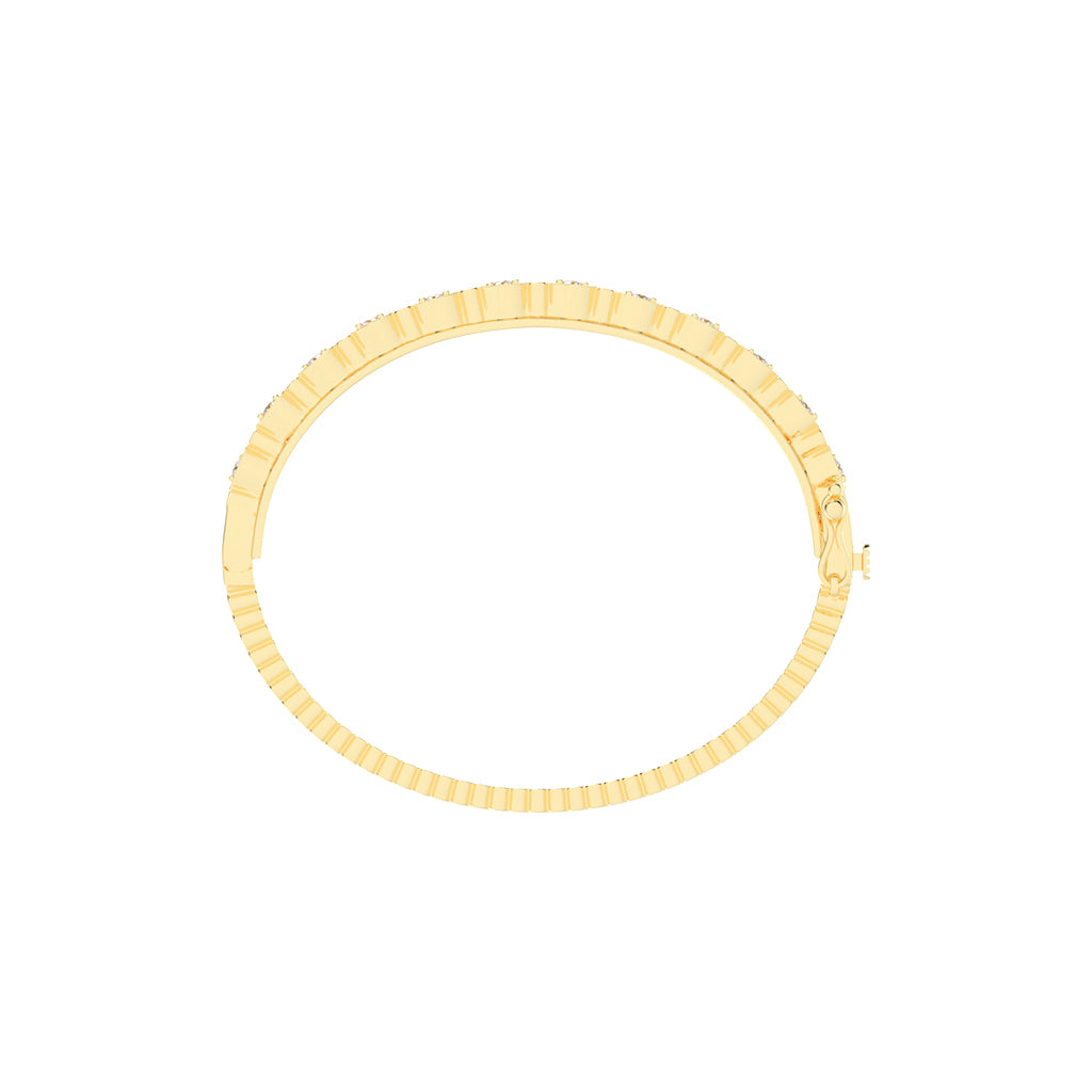 Mira Surface Round Cut Fancy Lab Diamond Bracelet