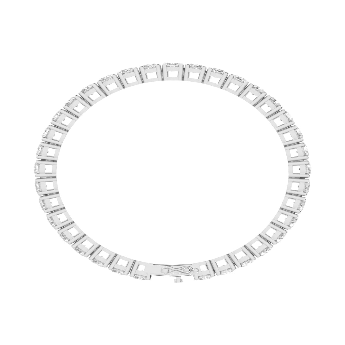 Fiara 11.5Ct Shared Prong Round Cut Tennis Lab Diamond Bracelet