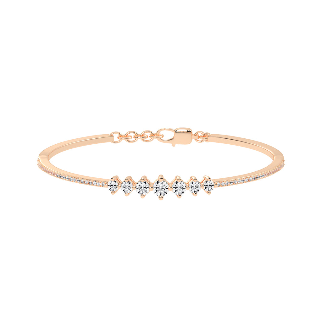 Zaira 1.5Ct Round Cut Kada Lab Diamond Bracelet