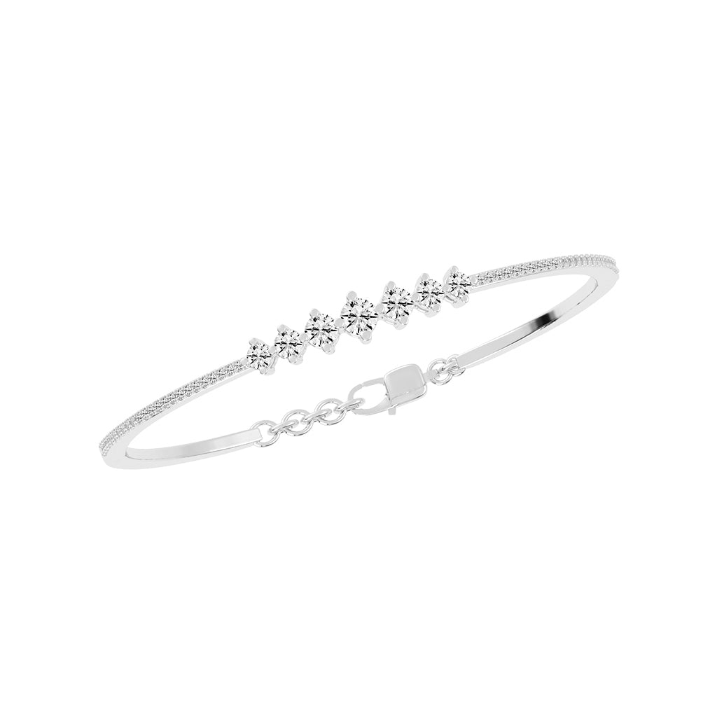 Zaira 1.5Ct Round Cut Kada Lab Diamond Bracelet