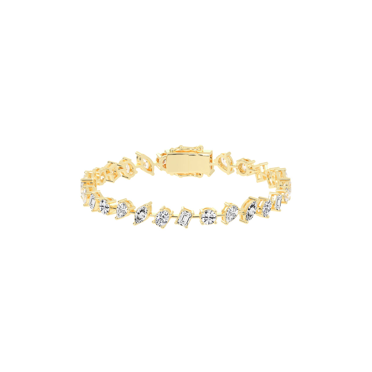 Caelis 8Ct Marquise Cut Kada Lab Diamond Bracelet