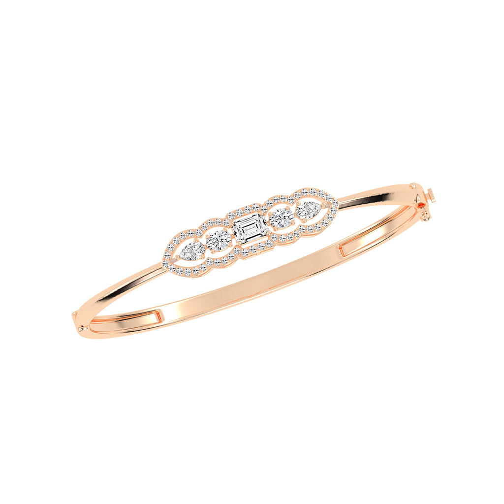 Cassia 1.75Ct Emerald Cut Kada Lab Diamond Bracelet