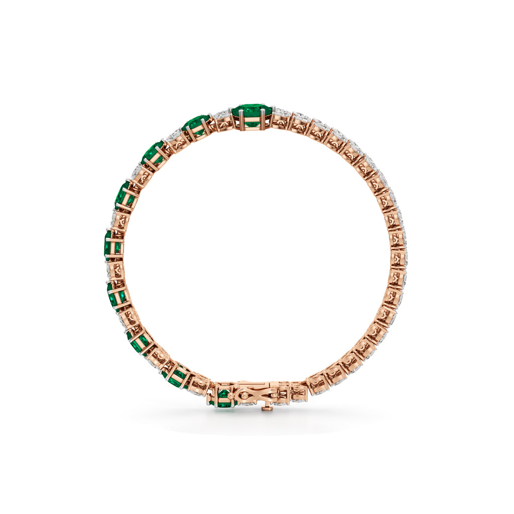 Emerald Radiance Link Bracelet