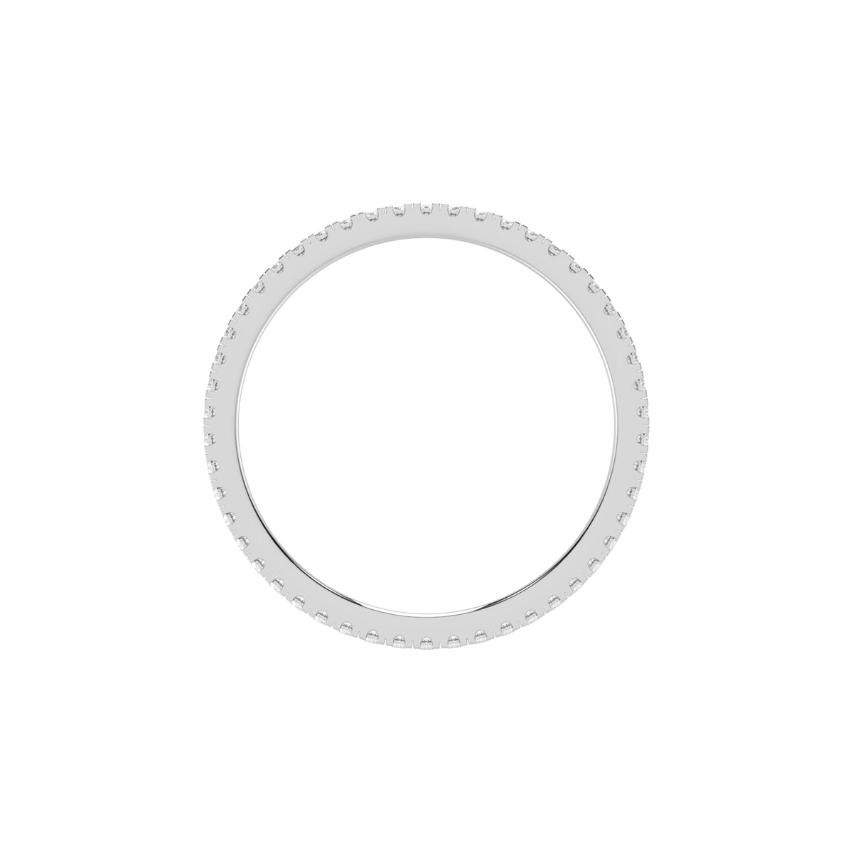 Lustria shared prong eternity lab diamond ring