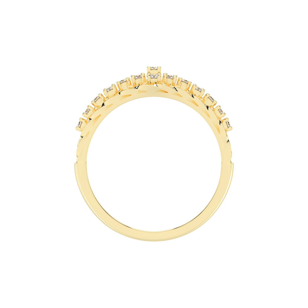 Rivelle four prong round cut classic lab diamond ring