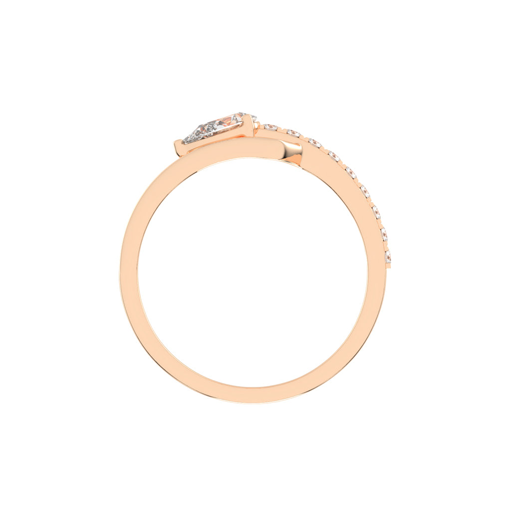 Celestia Curve – Teardrop Elegance Ring
