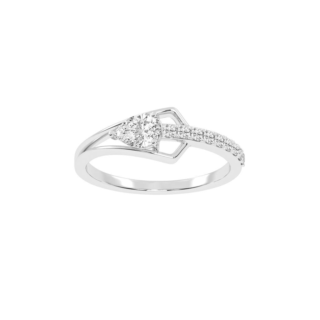 Celestia Curve – Teardrop Elegance Ring