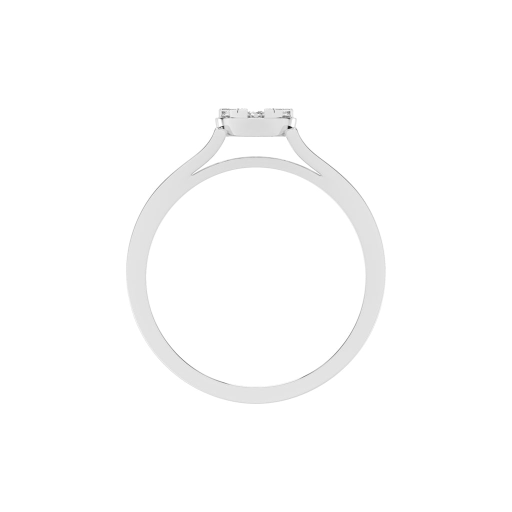 Deliantha forever round cut delicate lab diamond ring