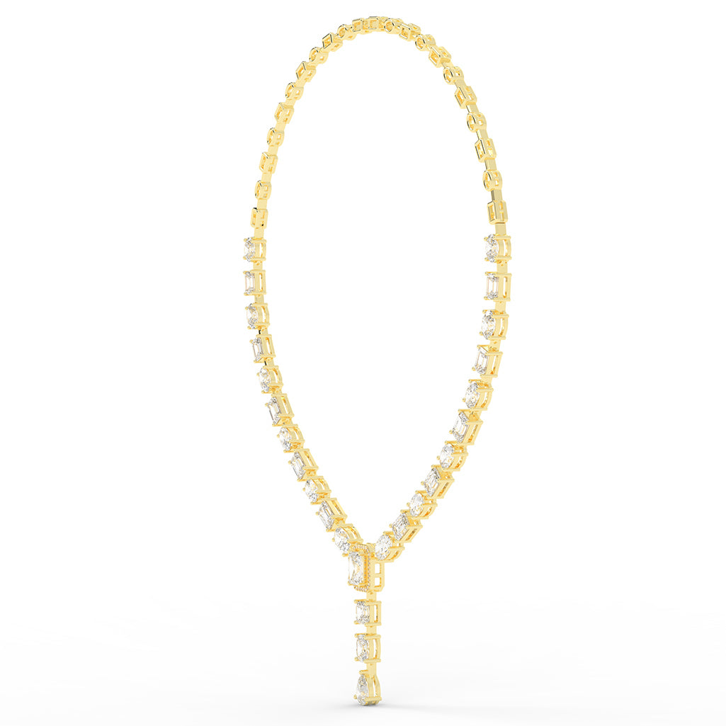 Imperial Grace Emerald Tennis Necklace
