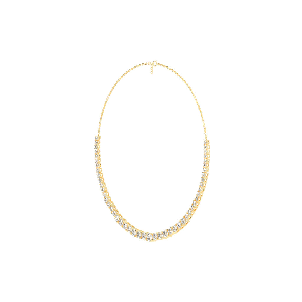 Lunaria Graduated Diamond Necklace