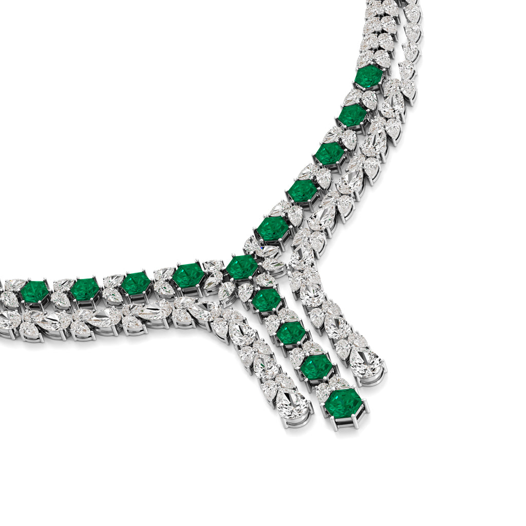 Majestic V-Shape Designer Necklace