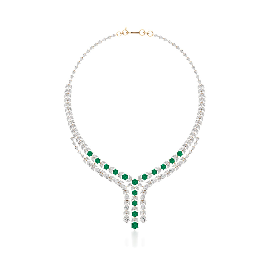 Majestic V-Shape Designer Necklace