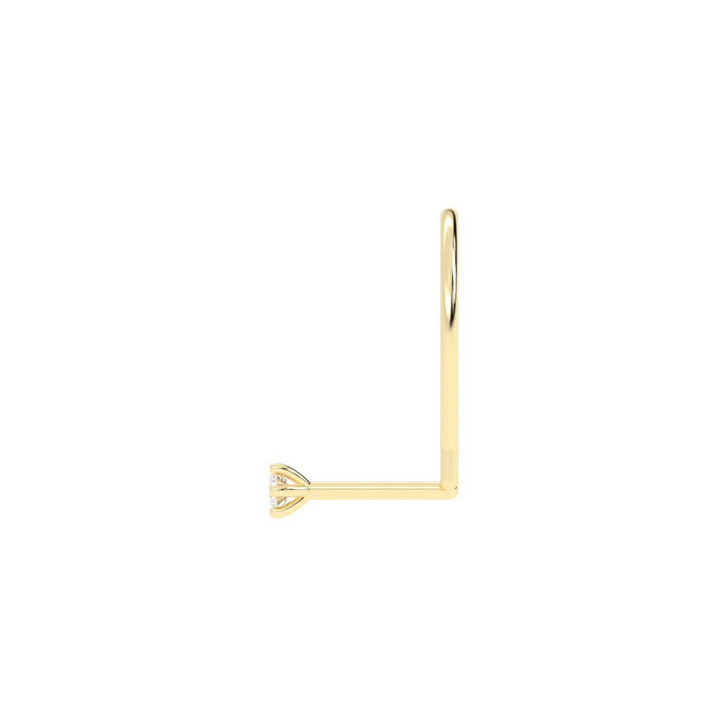 AuraFlora Diamond Nose Pin