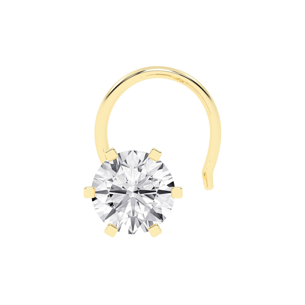 Brilliant Solitaire Nose Pin