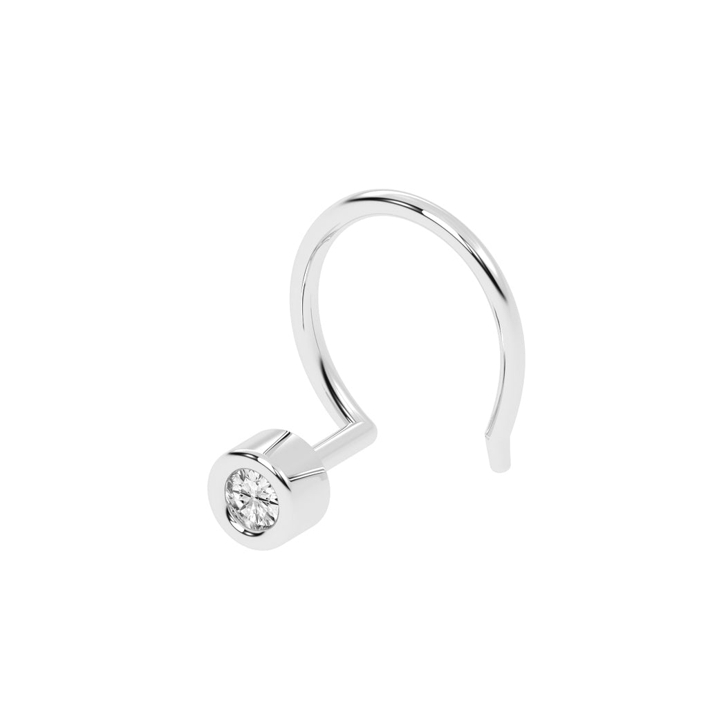 Tarini Light Round Diamond Nose Pin