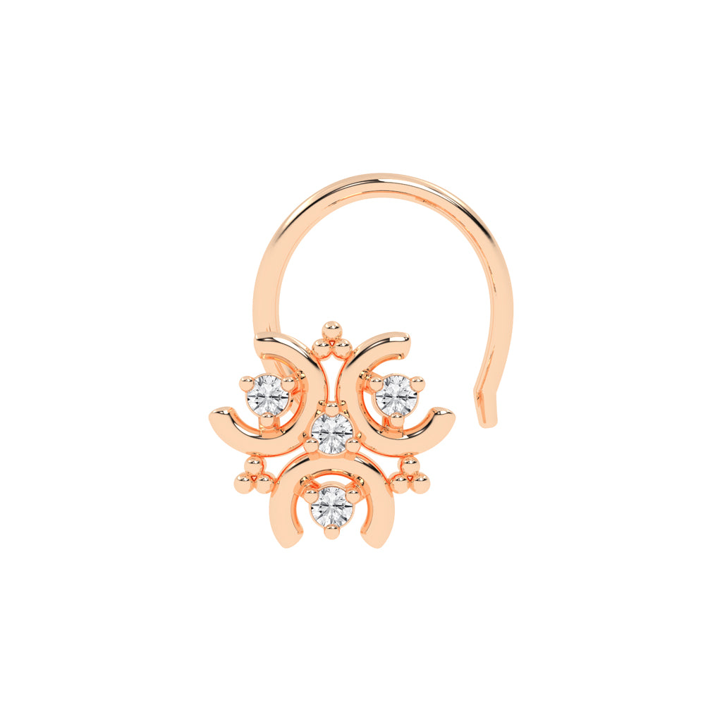 Enchanting Radiance Blossom Nose Pin
