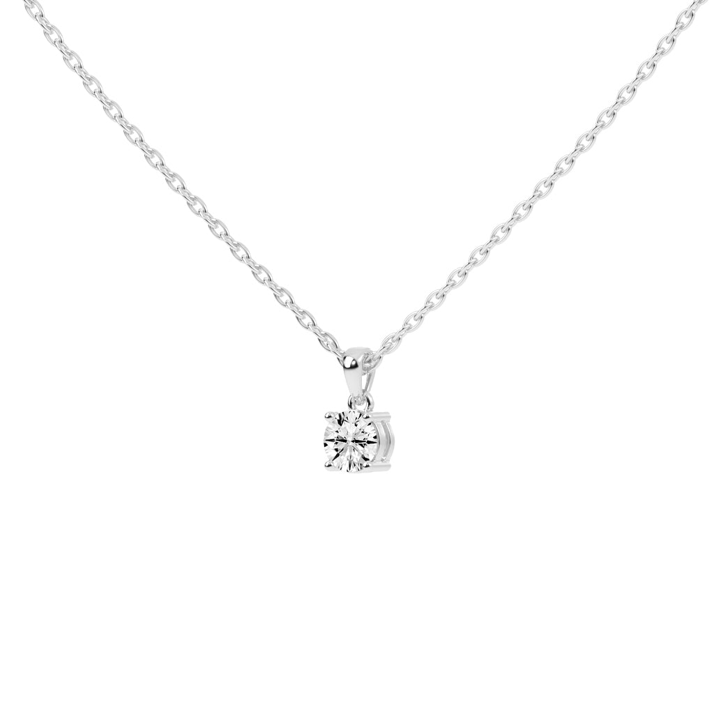 Divinity round cut solitaire lab diamond Pendant