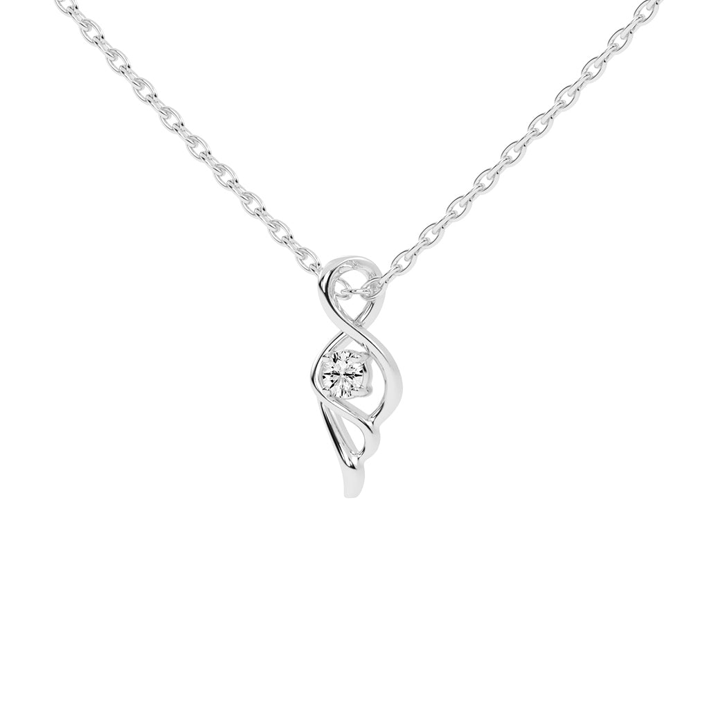 Sylvi Round Cut Geomwtric Delicate Lab Diamond Pendant