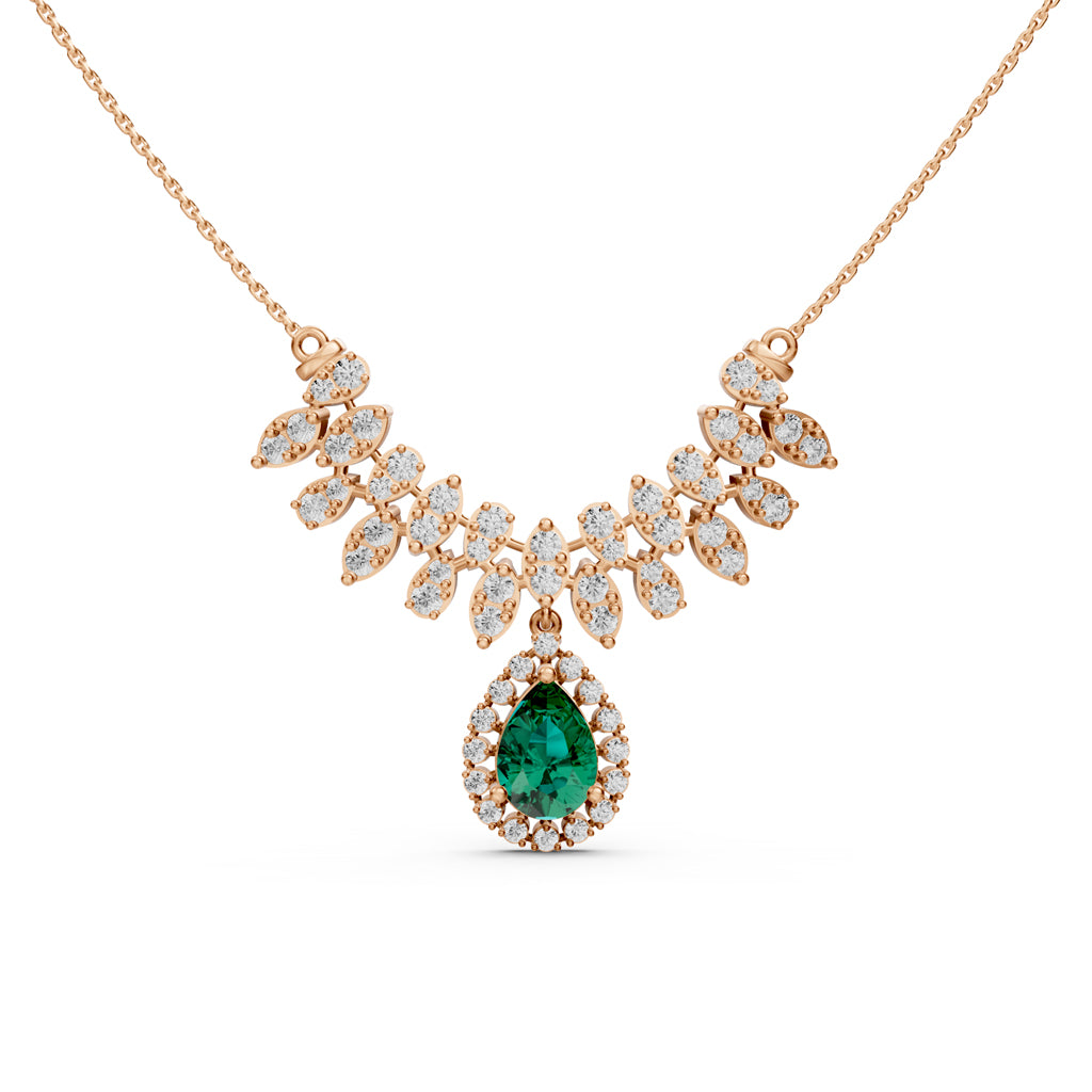 3Ct Pear Shape Fancy Mangalsutra