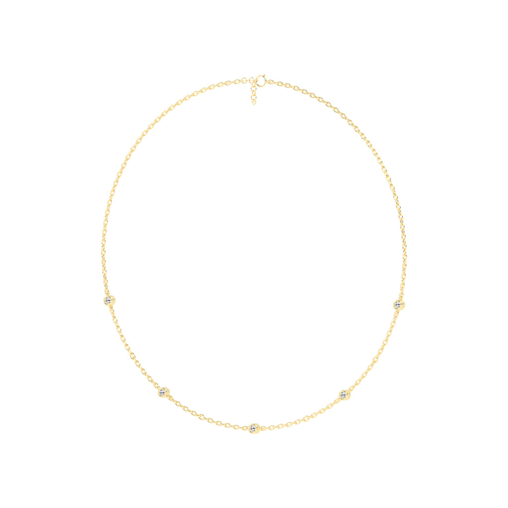 0.25Ct Round Shape Delicate Mangalsutra