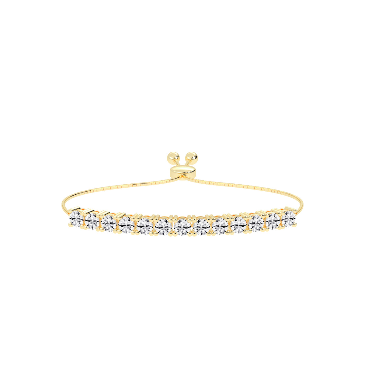Delisora Pinched Round Cut Delicate Lab Diamond Ring