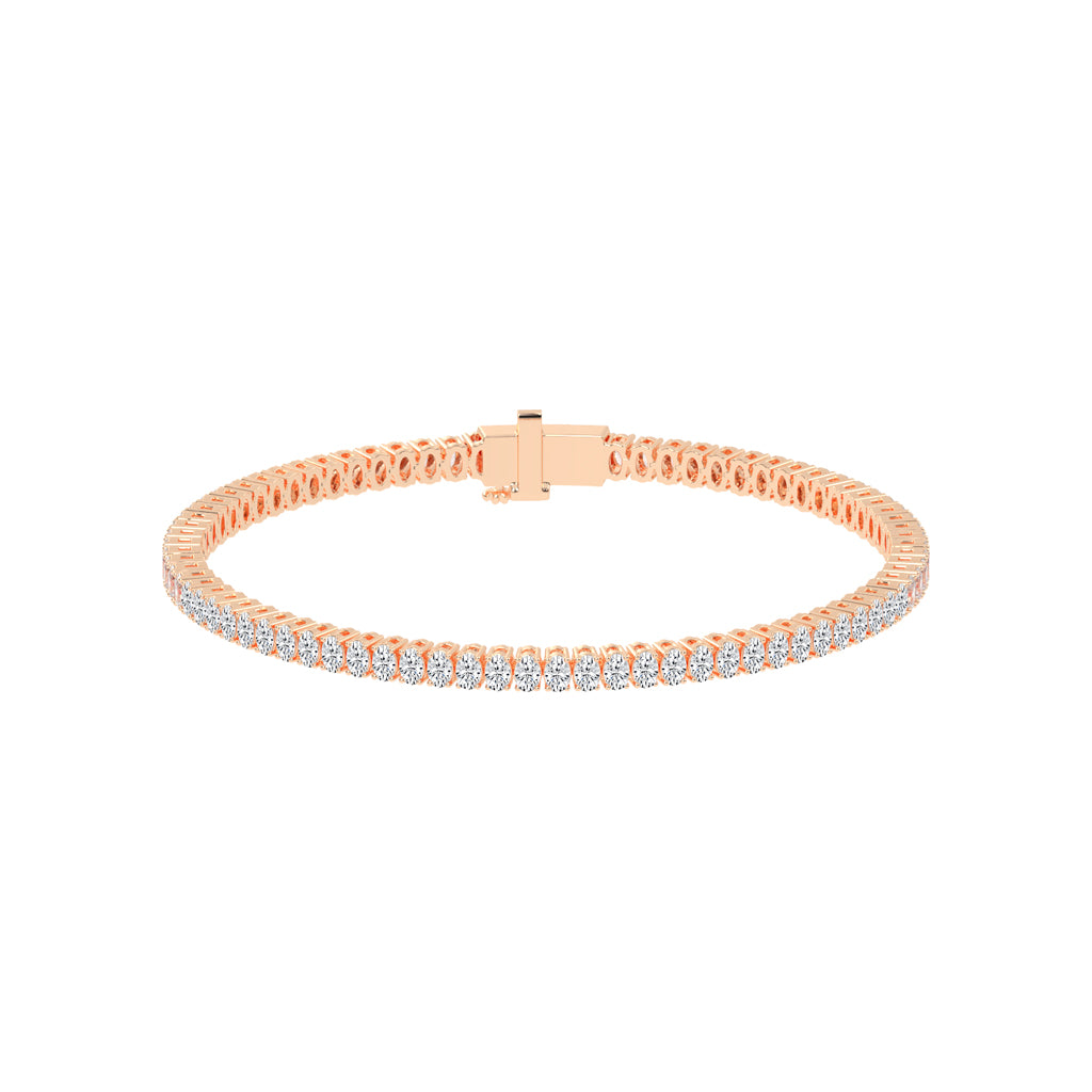 Calista Consistent Setting Oval Cut Tennis Lab Diamond Bracelet