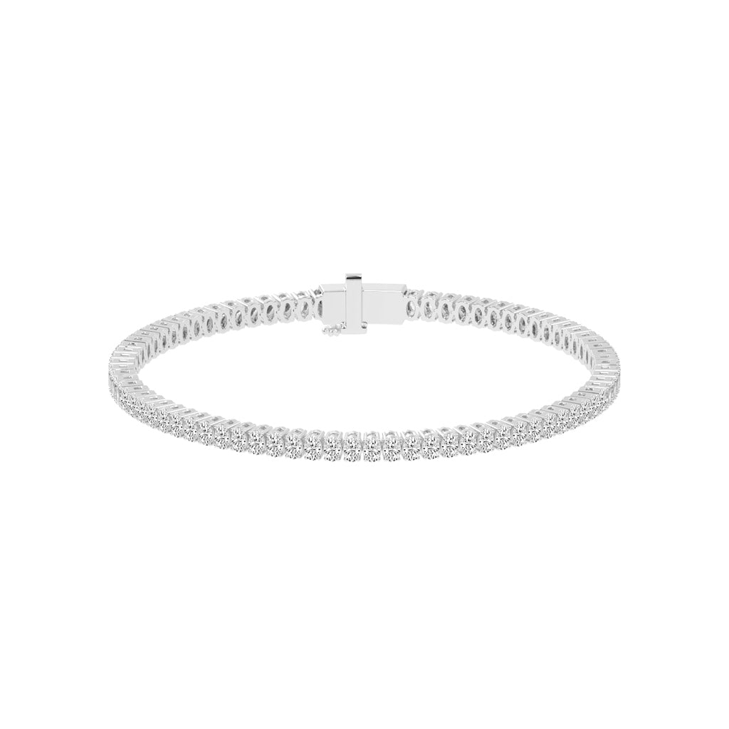 Calista Consistent Setting Oval Cut Tennis Lab Diamond Bracelet