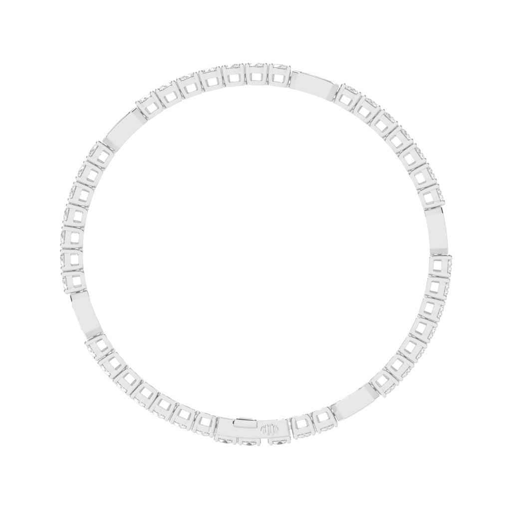 Nixie 6Ct Emerald Cut Fancy Lab Diamond Bracelet