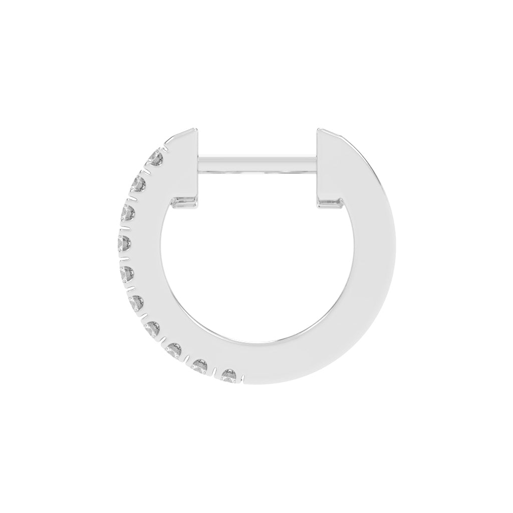 Multi-Row Pave Hoop Earrings