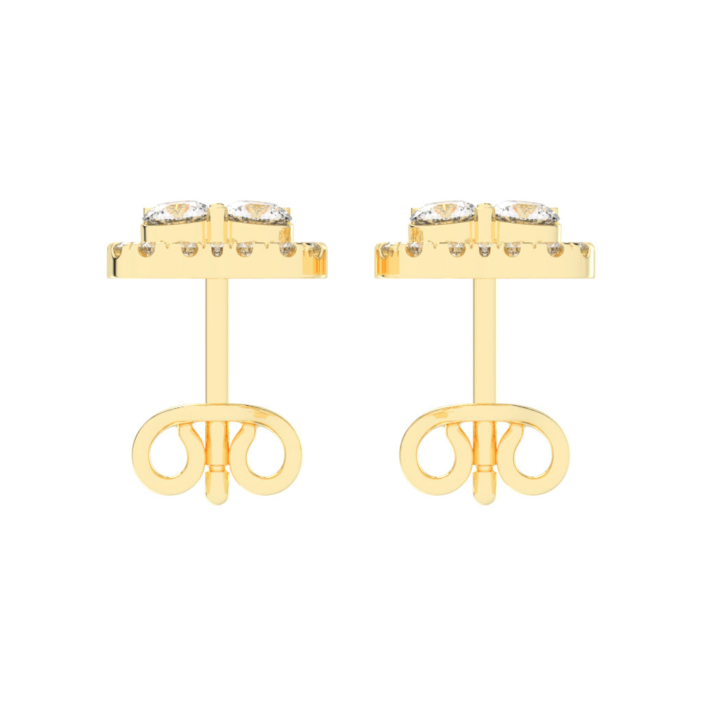 Lustre Bloom Cluster Stud Earrings